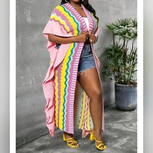 NWOT Plus Size Pastel Duster Sweater 💗